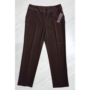 NWT Investments The Park Ave Fit Pull On Elastic Waist Pants Women’s Size 12R